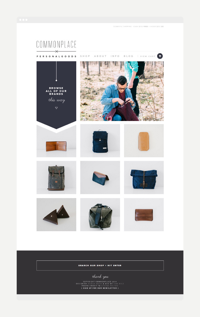 Commonplace by Rowan Made #website #web design