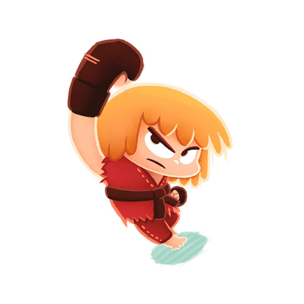 Videogame Heroes on Behance #ken #design #fighter #illustrations #street #character