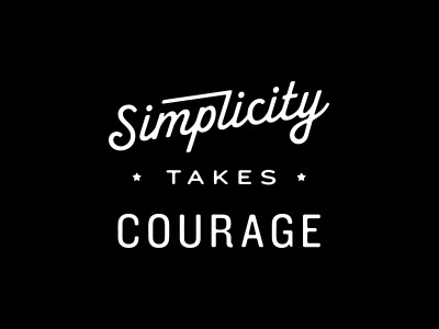 Typography, Simplicity, type, script