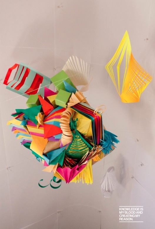 Pi ËœNa Ta #piata #origami #handmade #papaer #folding