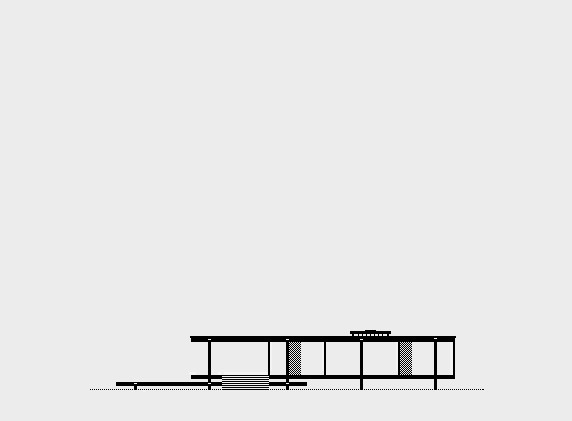 Mid-Century Modern Homes Collection on Behance. Farnsworth House — 1951. Architect, Ludwig Mies van der Rohe #ludwig #house #mid-century #modern #van #der #home #simple #rohe #illustration #mies