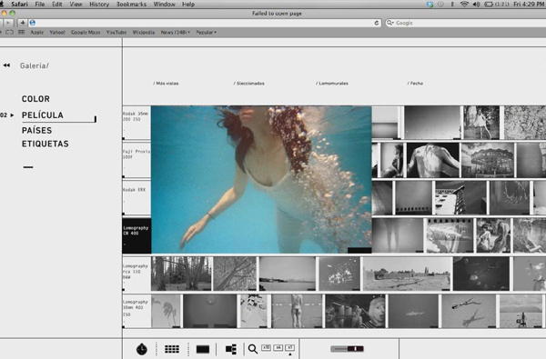 Lomo LC A Website on Behance #web