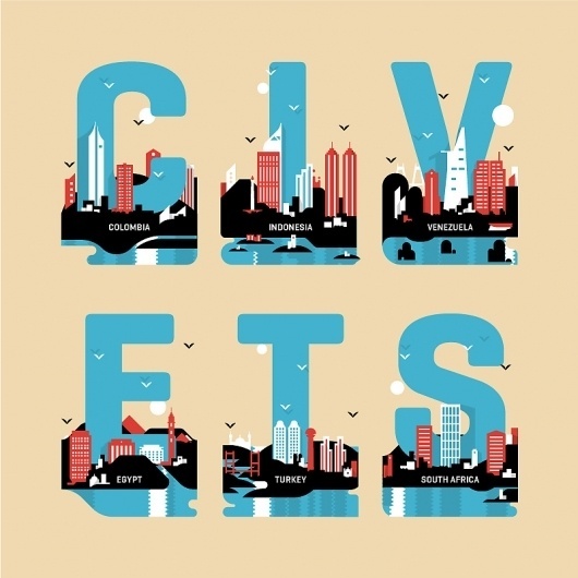 All sizes | MODUS - CIVETS | Flickr - Photo Sharing! #states #letters #civets #illustration #muzzi #modus #skyline #magazine #francesco