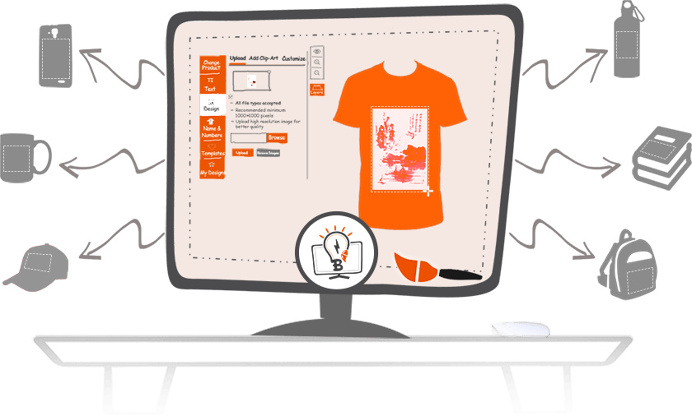 #BrushYourIdeas, a personalized #productdesigner allows users to customize #products of their choice. #Design #products such as, #tshirt