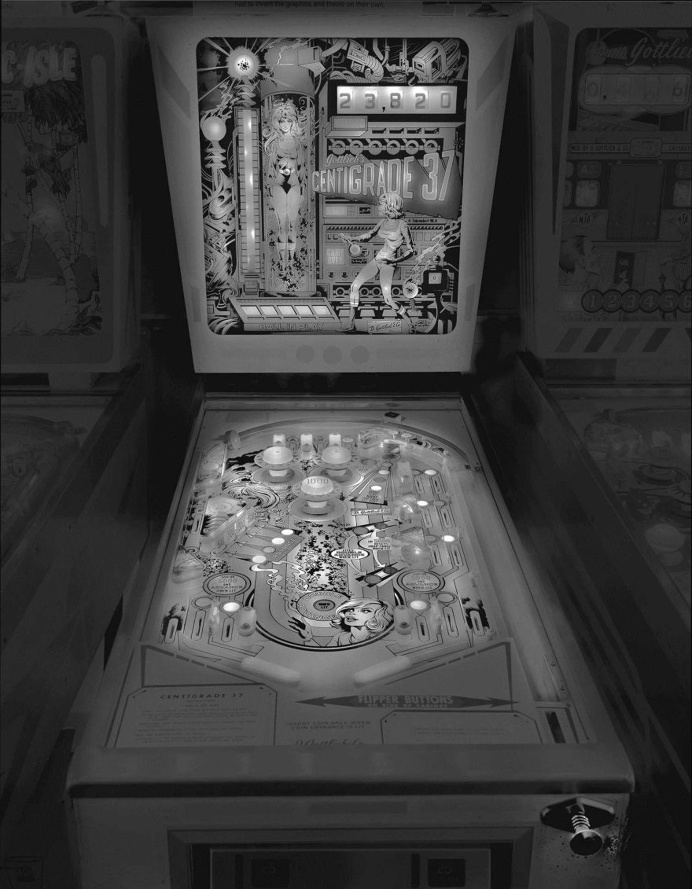 Saudade: Black and White Photos of Vintage Pinball Machines by Michael Massaia