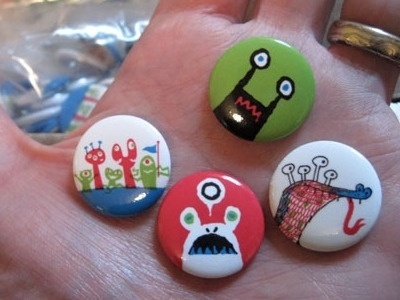 Dribbble - Stumptown/TCAF Buttons by David Huyck #pin #illustration #art