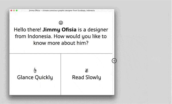 display.ofisia.name • Jimmy Ofisia — climate conscious graphic designer from Surabaya, Indonesia