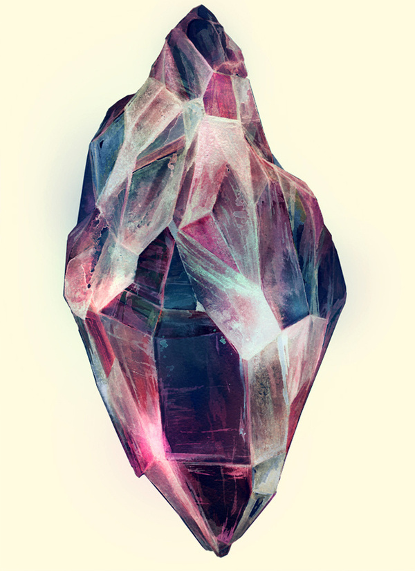 likeafieldmouse:Karina EibatovaÂ Mineral (2010) Watercolor on paper #illustration #mineral