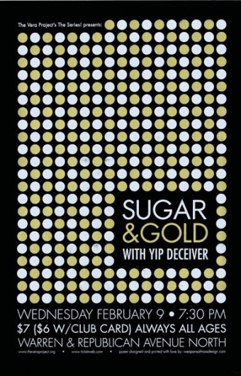GigPosters.com - Sugar And Gold - Yip Deceiver #screen #print #metallic #poster
