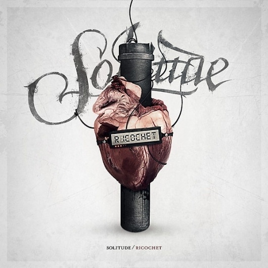Solitude - Ricochet on the Behance Network #heart #design #cover #artwork #music #metal #love