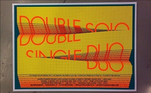 DOUBLE SOLO SINGLE DUO www.michielschuurman.com #print #poster
