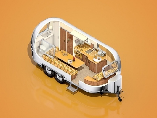 The Inspiration Stream | Veerle's blog 3.0 - Webdesign - XHTML CSS | Graphic Design #illustration #isometric #airstream