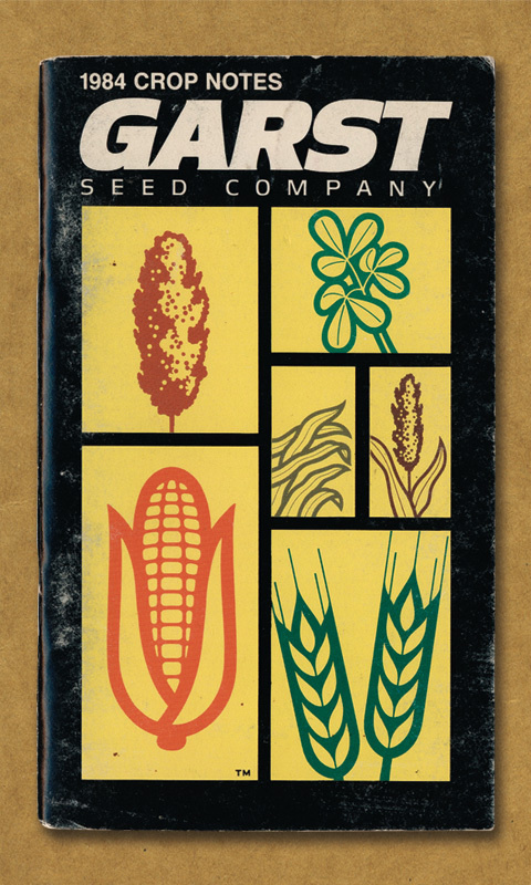 1984 Crop Notes. Garst Seed Company. #field #vegetable #notes #corn #wheat