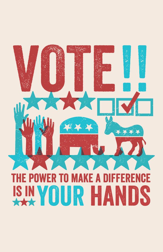Vote Print by Allison Romero