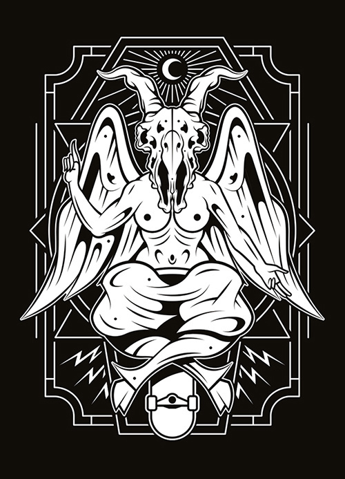 BAPHOMET #endor #endor designs #illustration #graphic design #screenprint #silkscreen