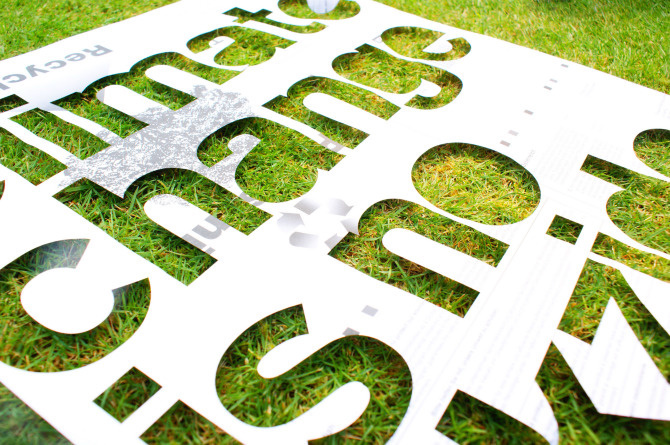 Laser Cut Typographic Poster - www.dan-made.it