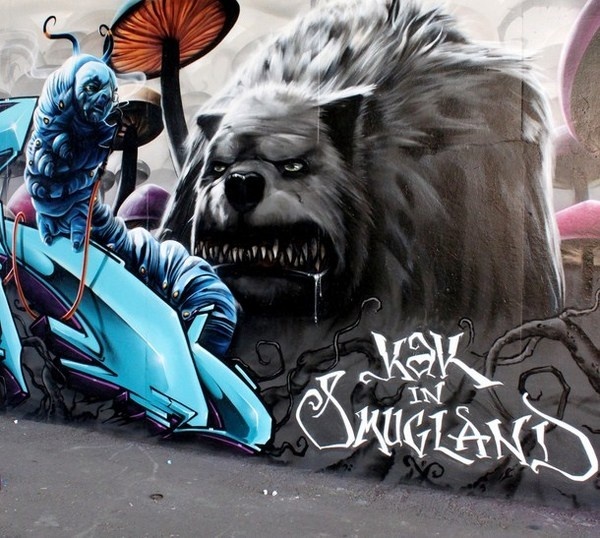 Artist Smug One bad dog street art #graffiti #realism #street #art #realistic
