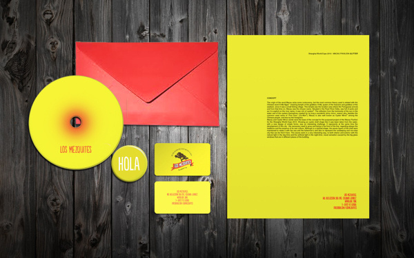 Business card design idea #216: LOS MEZQUITES on Behance #business #pin #envelope #cards #cd
