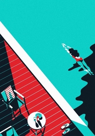 Malika Favre #illustration #swim
