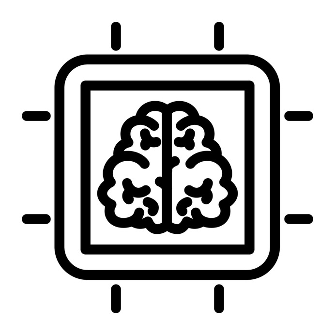 See more icon inspiration related to processor, cpu, brain, healthcare and medical, AI, robotics, equipment, artificial intelligence, electronics, chip, production, engineering, technology and computer on Flaticon.