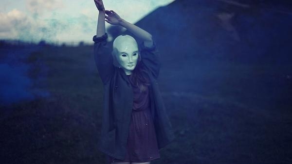 Art Photography by Marta Mamon (3) #blue #photography #mask #girl