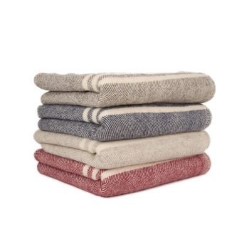 Traditionally crafted pure wool blanket is a sustainable alternative to synthetics. #blanket #design #home #product #industrial #wool