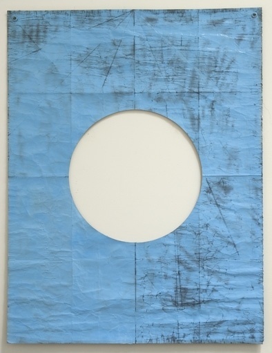 Dan Shaw-Town #blue #drawing #hole #art
