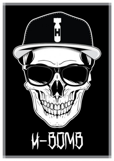 H-Bomb Design: H-Bomb Clothing Truly Begins. #illustration #cap #bomb #skull