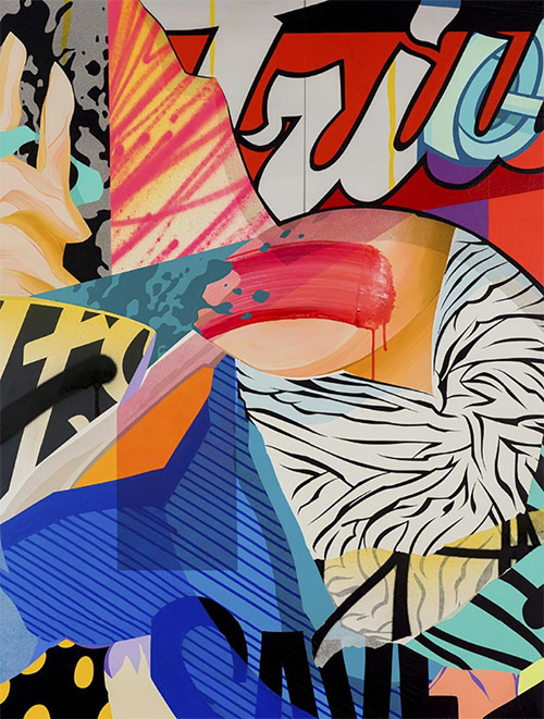 Pose P.2 - F C H I C H K 'L #pose #graffiti #painting #mixed #media