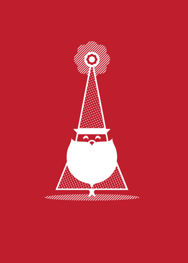 Jolly Holiday Half His Half Hers #illustration #christmas
