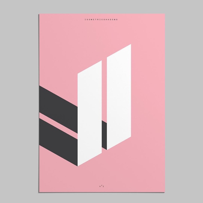isometric shadows poster #isometric #shadows #poster #gassiotandllobet #gassiotllobet #poster #graphicdesign