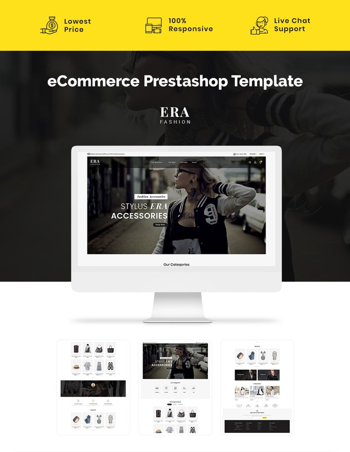 #Era #Fashion #Boutique Store - #Prestashop #Responsive #Theme | #TemplateTrip #eCommerce #Website #Design #Template