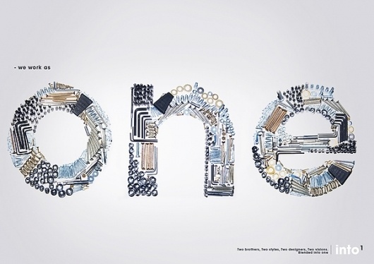 One on the Behance Network #typography