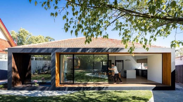 Brick Bungalow Addition by MODO Architecture: Open House