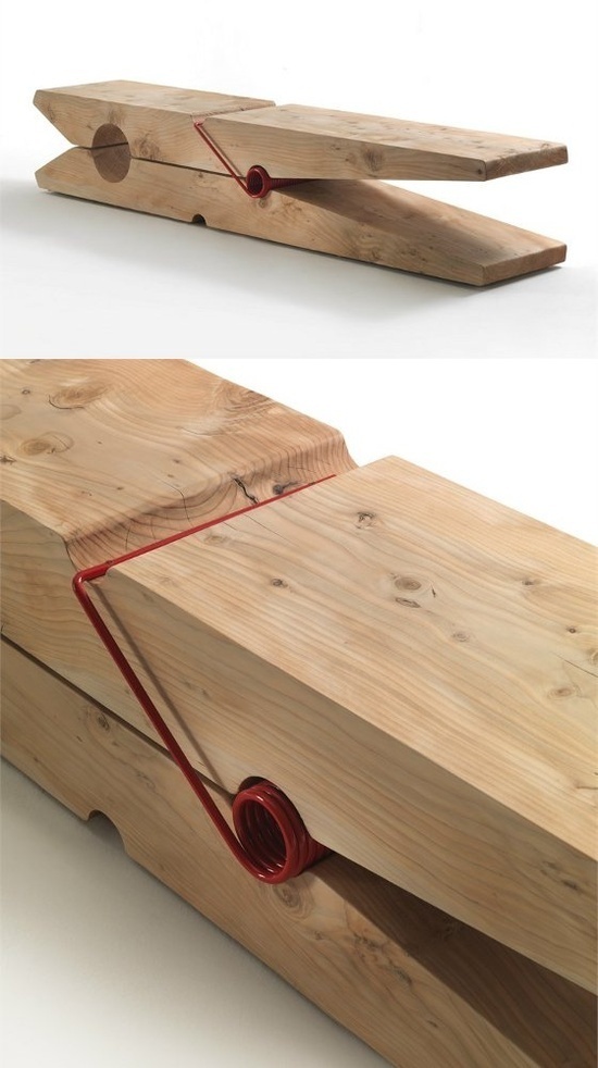 Solid #wood bench MOLLETTA by Riva 1920 | #design Baldessari e Baldessari