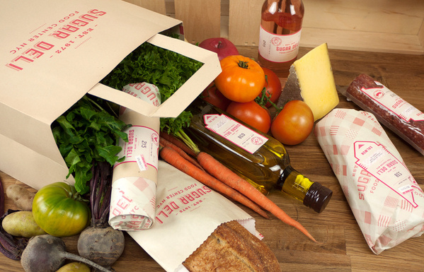 Sugar Deli Food Center NYC #branding #clean #photography #produce #logo #organic