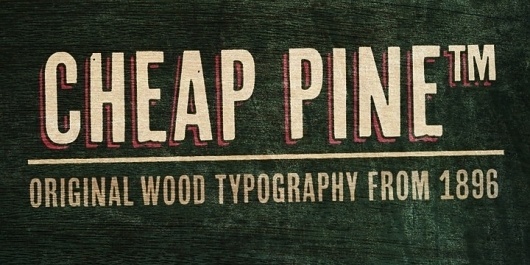 Cheap Pine™ - Webfont & Desktop font « MyFonts #type #vintage
