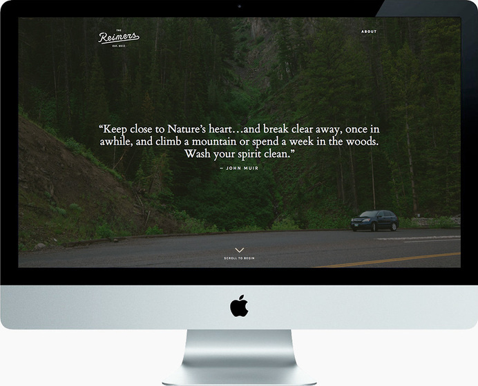 The Reimers web site #nature #food #photography #web design