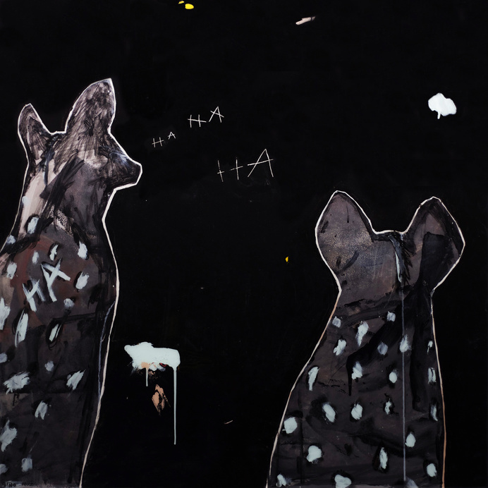 midnight hyena 01 gino belassen – minimalism / contemporary painting