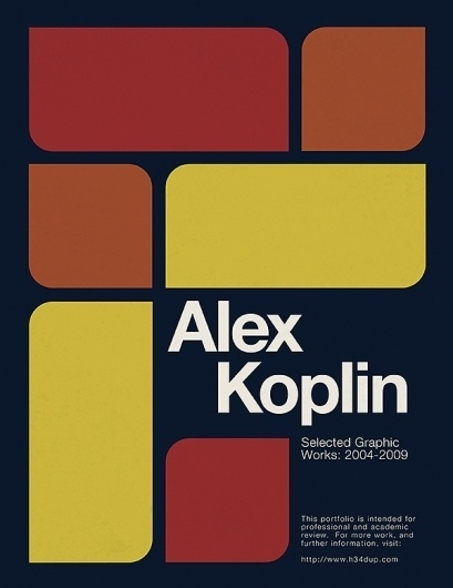 Portfolio Printbook Project: Part 1 | Blog.H34 : Music, Design, Culture #koplin #portfolio #alex #cover #h34dup