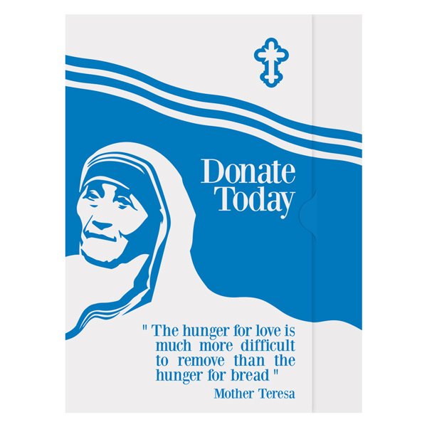 Mother Teresa Charity Presentation Folder Template #charity #donation #template #mother #donate