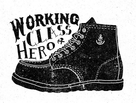 Working class hero | Flickr - Photo Sharing! #orka #illustration #syndicate #typography