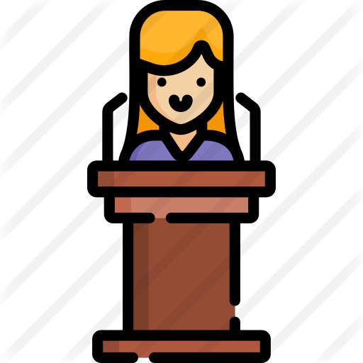 See more icon inspiration related to Politician, femenine, podium, conference, female, user, speech, girl, woman, avatar, profile and people on Flaticon.