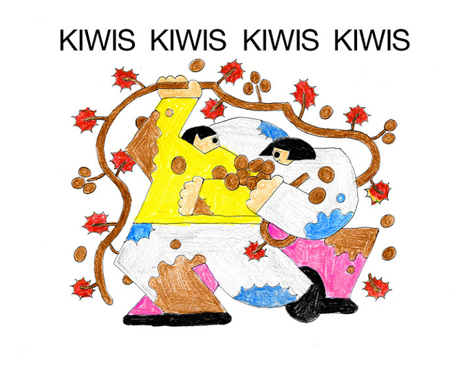 Momoenarazaki-kiwis-illustration-itsnicethat