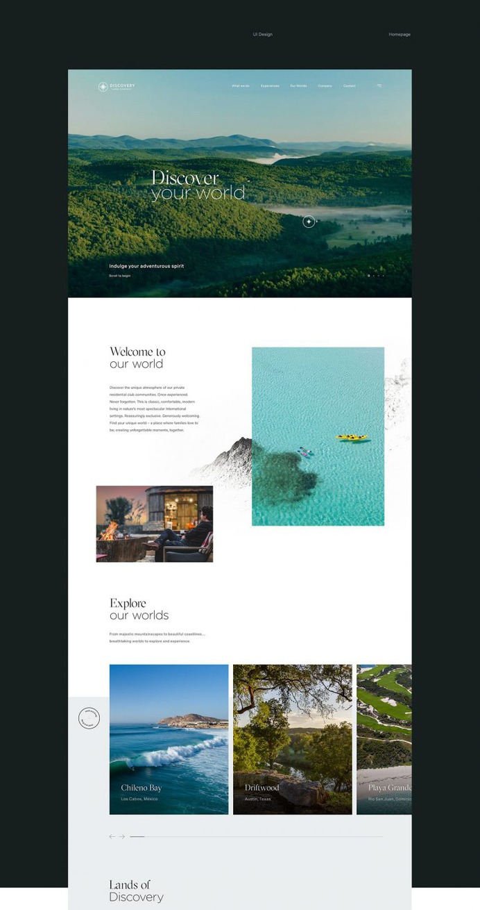 Discovery Land Company Website