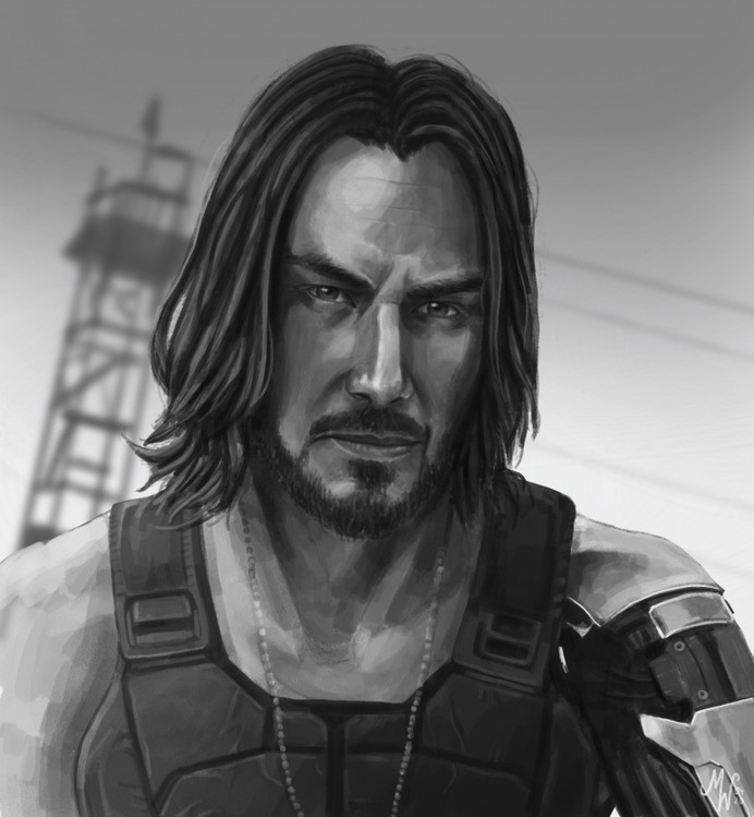 Johnny Silverhand by BunBunBoo