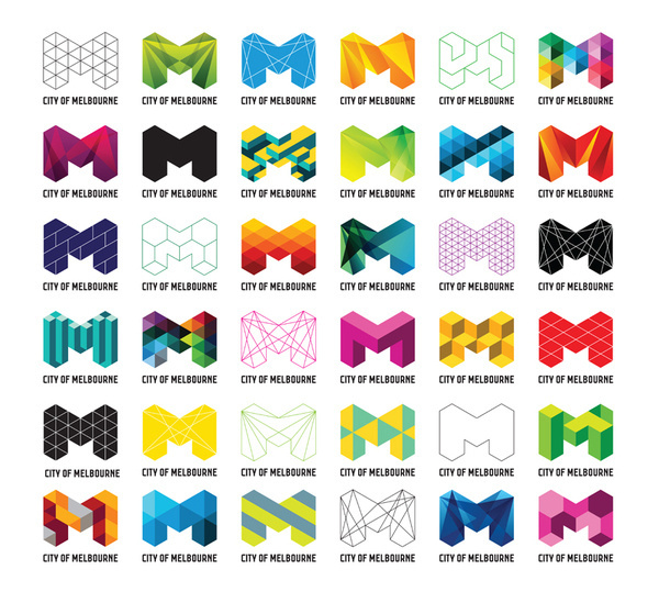 CITY OF MELBOURNE by Jason Little | Versatilidad de aplicación de logotipo #colors