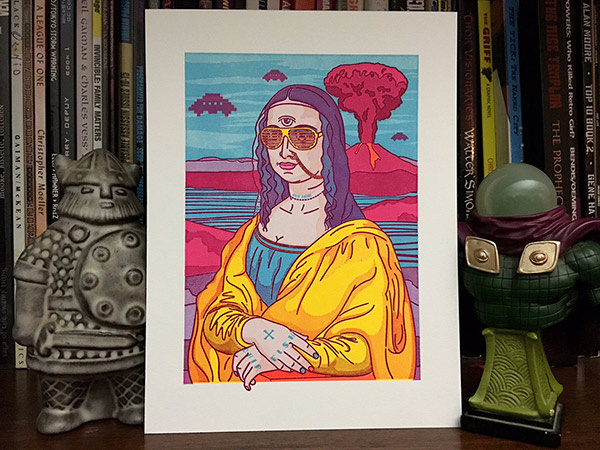 8 Color Letterpress - printed by Melancholy Press, illustration by Quick-Brown-Fox