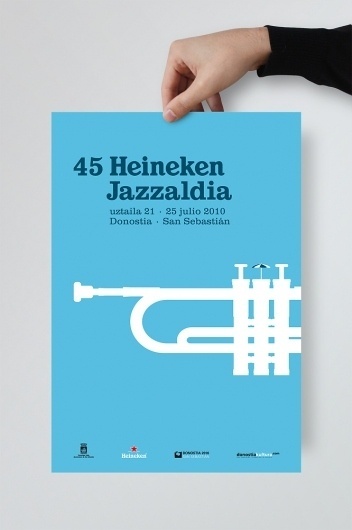33Cartel45HeinekenJazzaldia_01.jpg (JPEG Imagen, 666x1000 pixels) #design #graphic #de #caja #la #poster #tipos