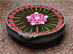 Rangoli in water